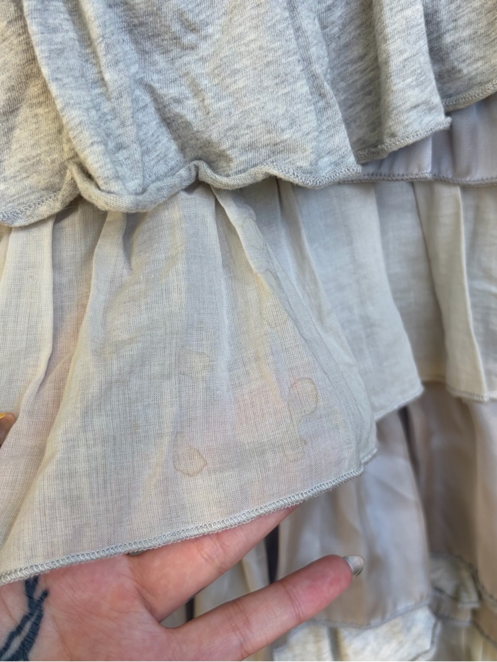 Polo Ralph Lauren Grey Ruffle Tank Dress - Picture 6 of 6